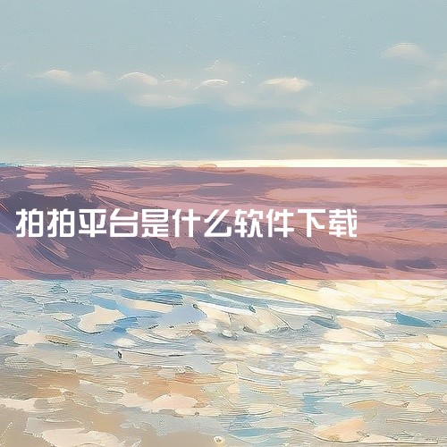 拍拍货平台是干什么的|拍拍是什么意思|拍拍是什么意思|