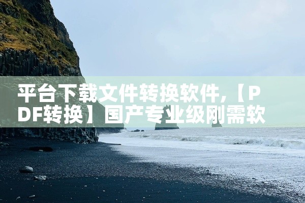平台下载文件转换软件